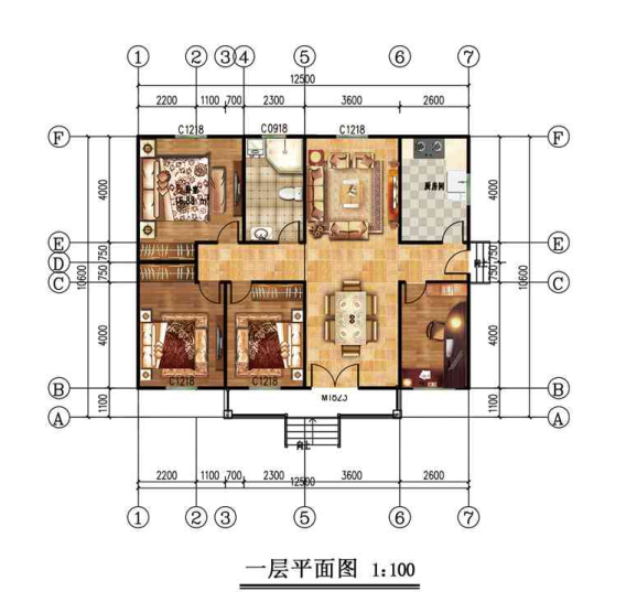 石家庄平山一层133欧式风格轻钢别墅房屋