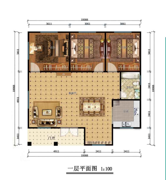 石家庄鹿泉一层100平欧式轻钢别墅房屋