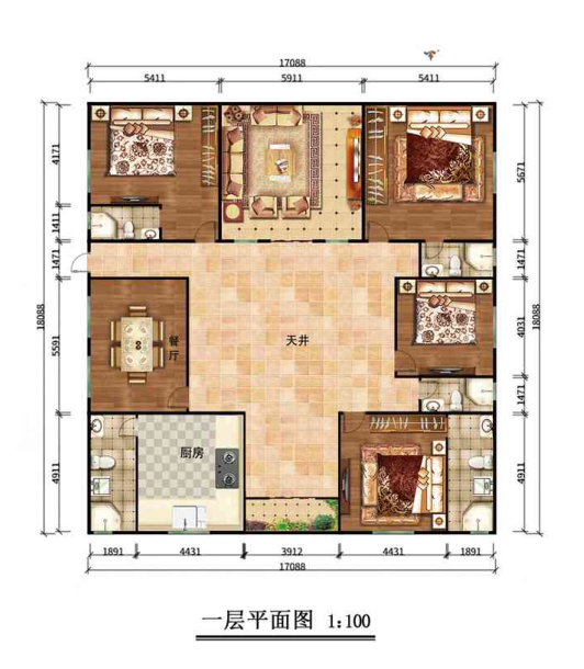 石家庄正定一层308平欧式轻钢别墅房屋