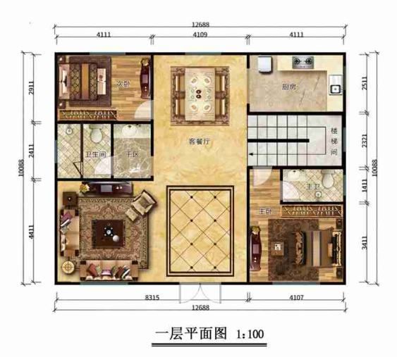 石家庄灵寿二层254平欧式轻钢别墅房屋