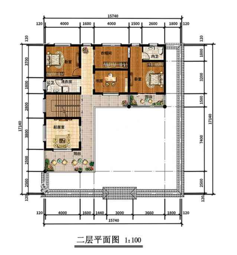 石家庄元氏二层540平中式轻钢别墅房屋