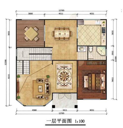石家庄元氏二层310平欧式风格轻钢别墅房屋