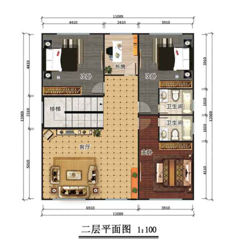 石家庄桥西区二层269平欧式轻钢别墅房屋