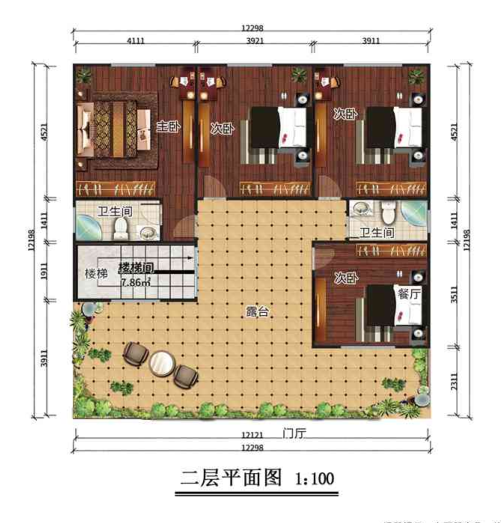 石家庄深泽二层298平中式风格轻钢别墅房屋