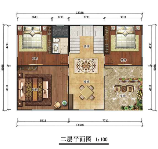 石家庄赞皇二层245平欧式轻钢别墅房屋