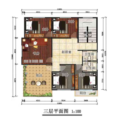 石家庄无极三层357平欧式轻钢别墅房屋