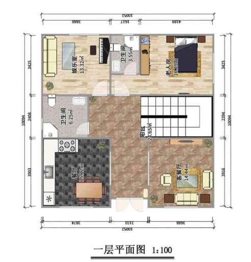 石家庄井陉矿区三层304平欧式轻钢别墅房屋