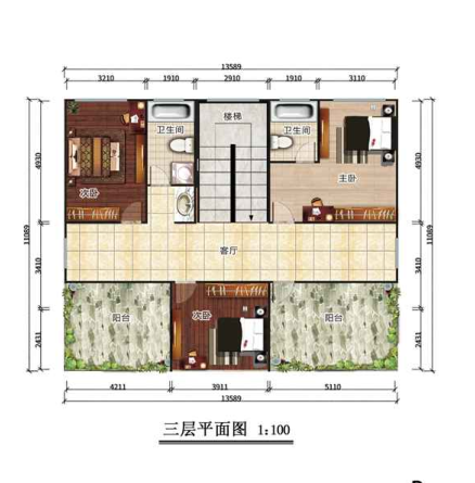 石家庄藁城三层453平欧式轻钢别墅房屋