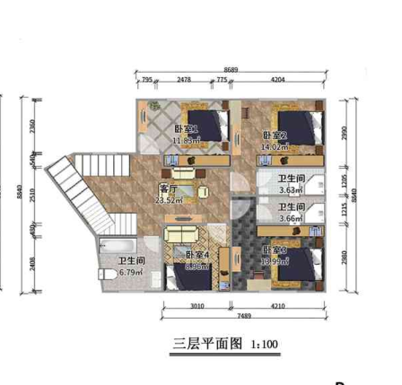 石家庄鹿泉三层230平欧式轻钢别墅房屋